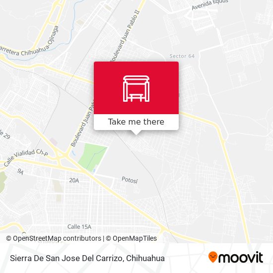Mapa de Sierra De San Jose Del Carrizo