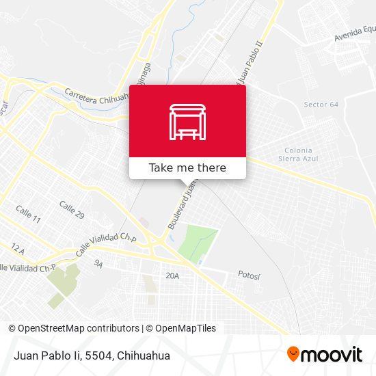 Mapa de Juan Pablo Ii, 5504