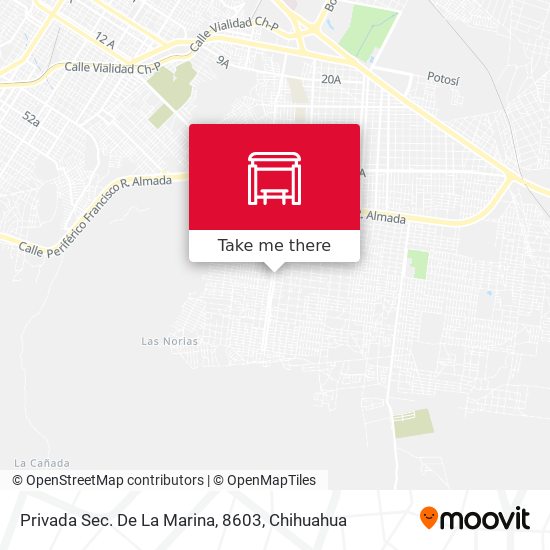 Privada Sec. De La Marina, 8603 map