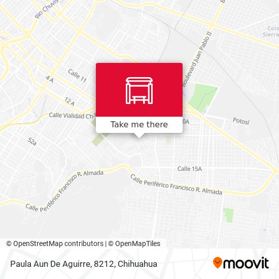 Paula Aun De Aguirre, 8212 map