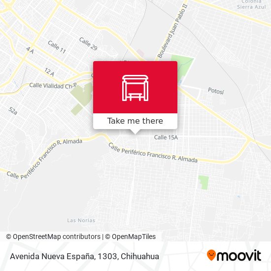 Avenida Nueva España, 1303 map