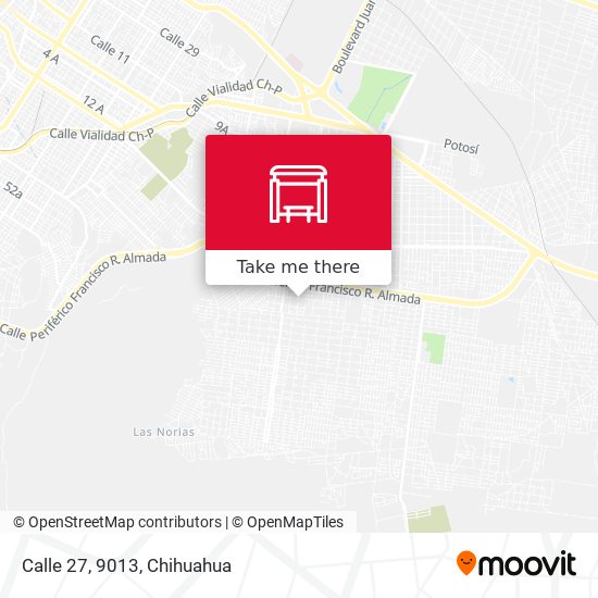 Mapa de Calle 27, 9013