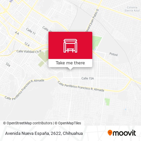 Avenida Nueva España, 2622 map
