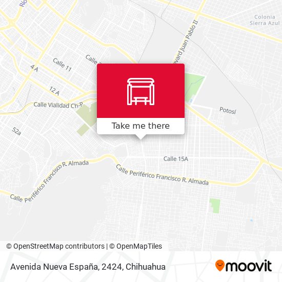 Avenida Nueva España, 2424 map