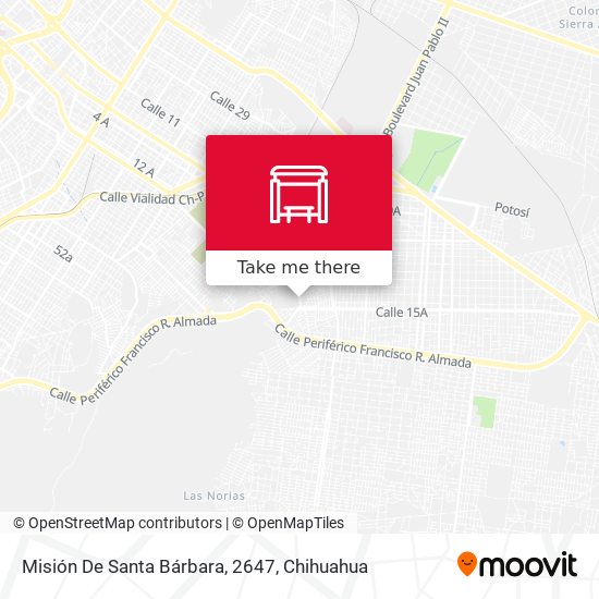 Misión De Santa Bárbara, 2647 map
