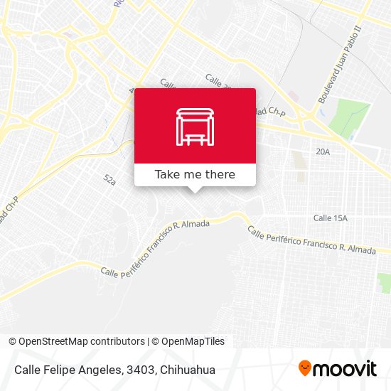 Calle Felipe Angeles, 3403 map