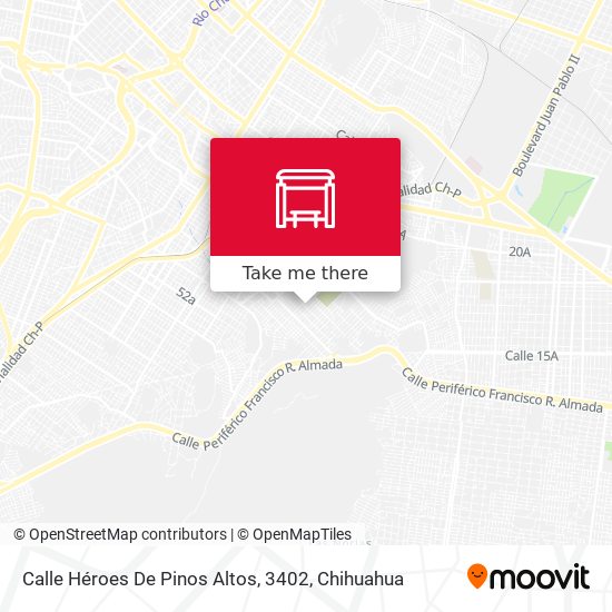Calle Héroes De Pinos Altos, 3402 map