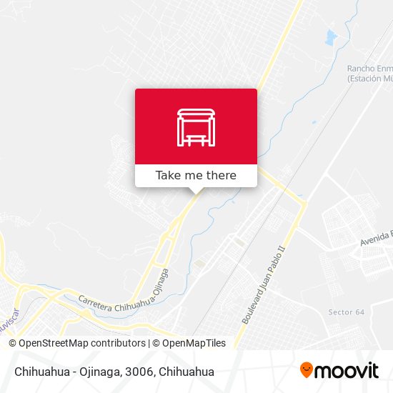 Mapa de Chihuahua - Ojinaga, 3006