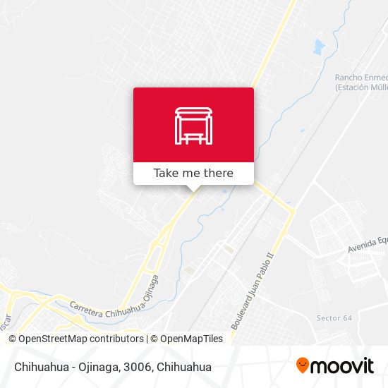 Chihuahua - Ojinaga, 3006 map