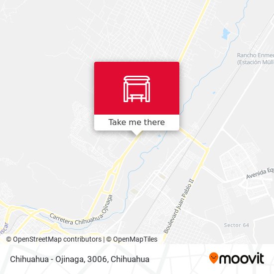 Chihuahua - Ojinaga, 3006 map