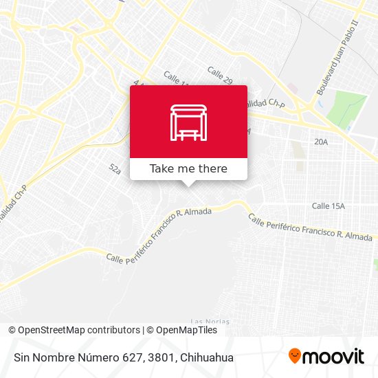 Sin Nombre Número 627, 3801 map