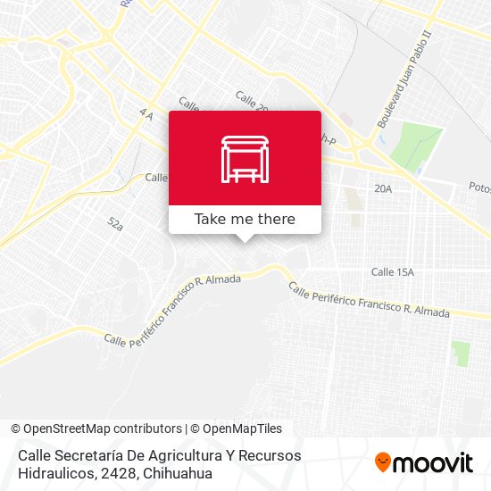 Mapa de Calle Secretaría De Agricultura Y Recursos Hidraulicos, 2428