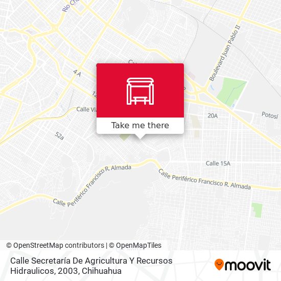 Calle Secretaría De Agricultura Y Recursos Hidraulicos, 2003 map