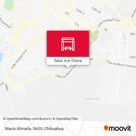 María Almada, 5600 map