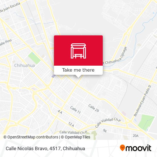 Mapa de Calle Nicolás Bravo, 4517