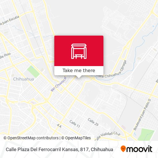 Mapa de Calle Plaza Del Ferrocarril Kansas, 817