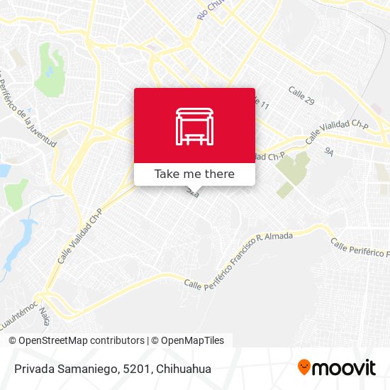 Mapa de Privada Samaniego, 5201