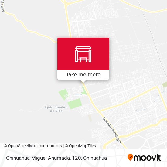 Chihuahua-Miguel Ahumada, 120 map