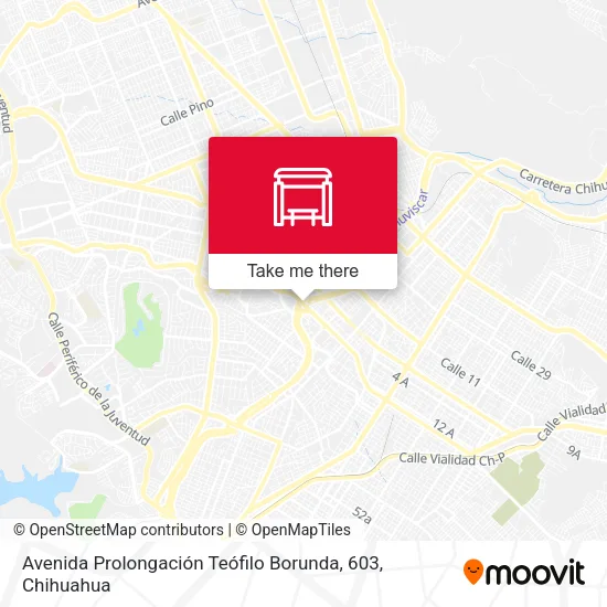 Mapa de Avenida Prolongación Teófilo Borunda, 603