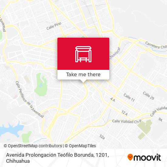 Mapa de Avenida Prolongación Teófilo Borunda, 1201