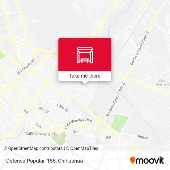 Defensa Popular, 155 map