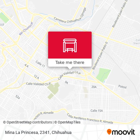 Mina La Princesa, 2341 map
