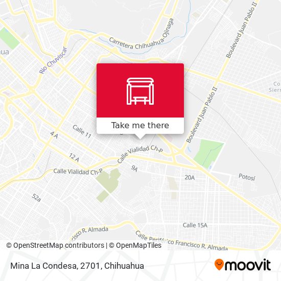 Mapa de Mina La Condesa, 2701