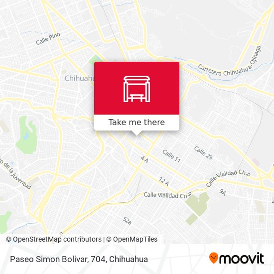 Mapa de Paseo Simon Bolivar, 704