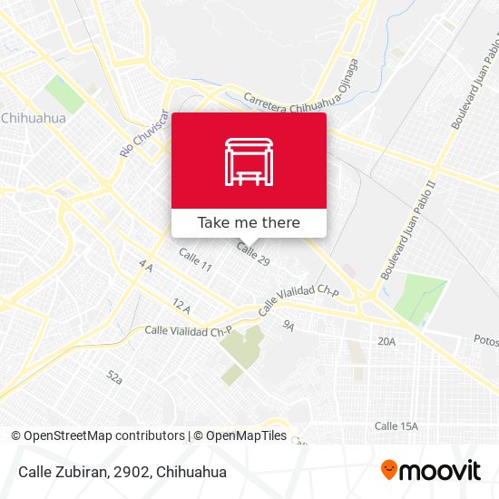 Mapa de Calle Zubiran, 2902