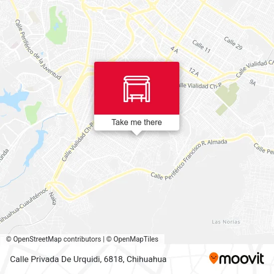 Mapa de Calle Privada De Urquidi, 6818
