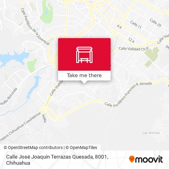 Mapa de Calle José Joaquín Terrazas Quesada, 8001