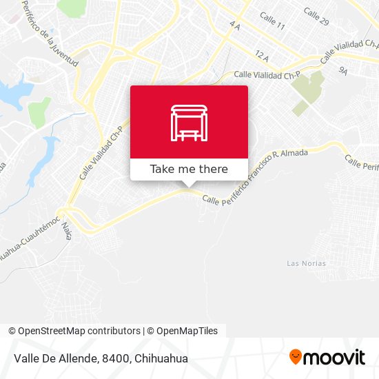 Valle De Allende, 8400 map
