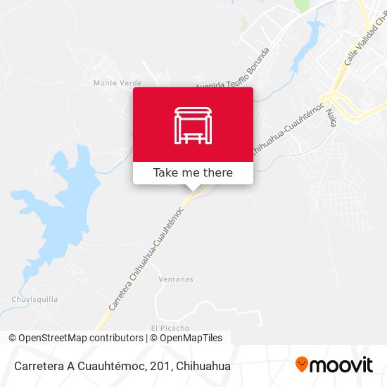 Carretera A Cuauhtémoc, 201 map