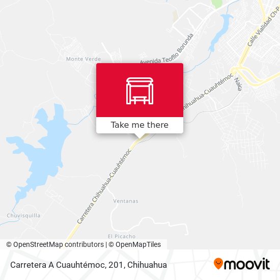 Mapa de Carretera A Cuauhtémoc, 201
