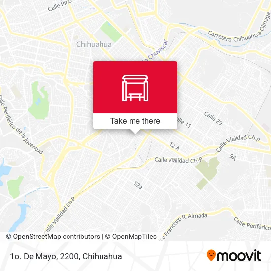 Mapa de 1o. De Mayo, 2200