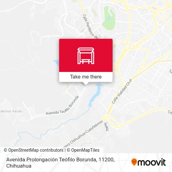 Mapa de Avenida Prolongación Teófilo Borunda, 11200