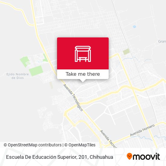 Escuela De Educación Superior, 201 map