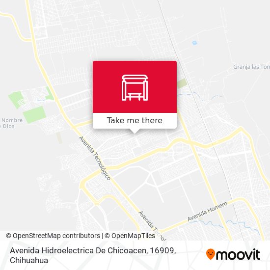 Avenida Hidroelectrica De Chicoacen, 16909 map