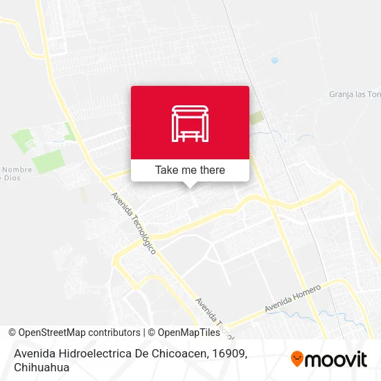 Mapa de Avenida Hidroelectrica De Chicoacen, 16909