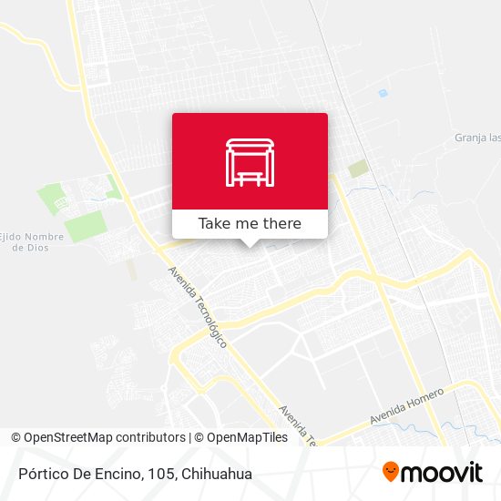 Pórtico De Encino, 105 map