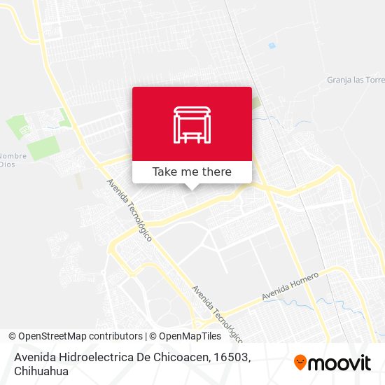 Avenida Hidroelectrica De Chicoacen, 16503 map