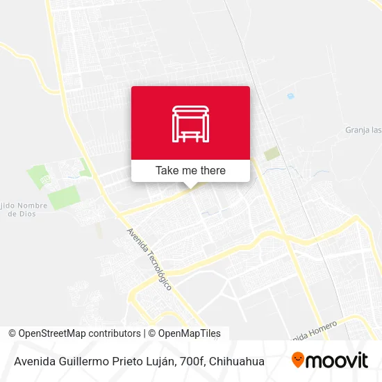 Mapa de Avenida Guillermo Prieto Luján, 700f