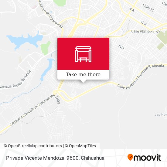 Privada Vicente Mendoza, 9600 map