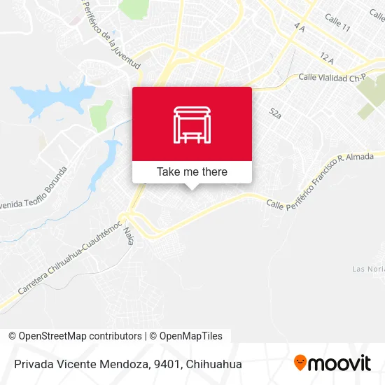 Privada Vicente Mendoza, 9401 map