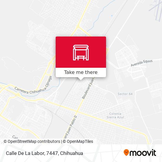 Calle De La Labor, 7447 map