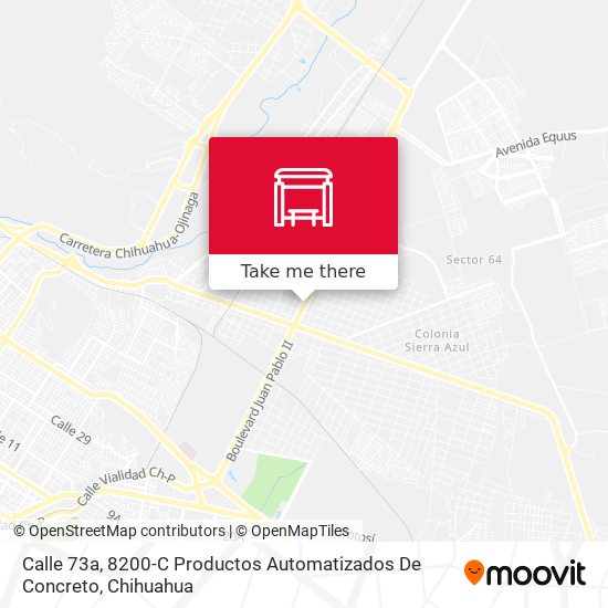 Calle 73a, 8200-C Productos Automatizados De Concreto map