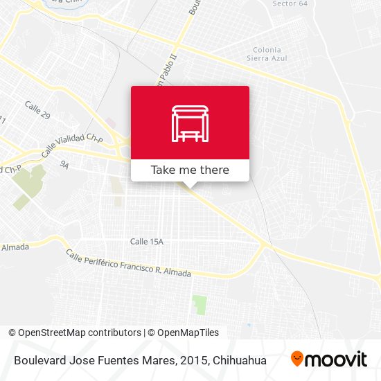 Boulevard Jose Fuentes Mares, 2015 map