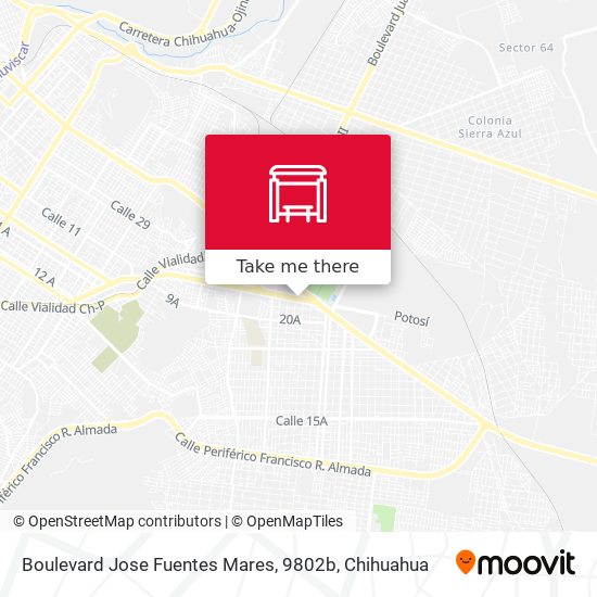 Boulevard Jose Fuentes Mares, 9802b map