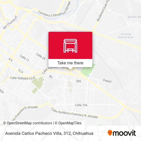 Mapa de Avenida Carlos Pacheco Villa, 312