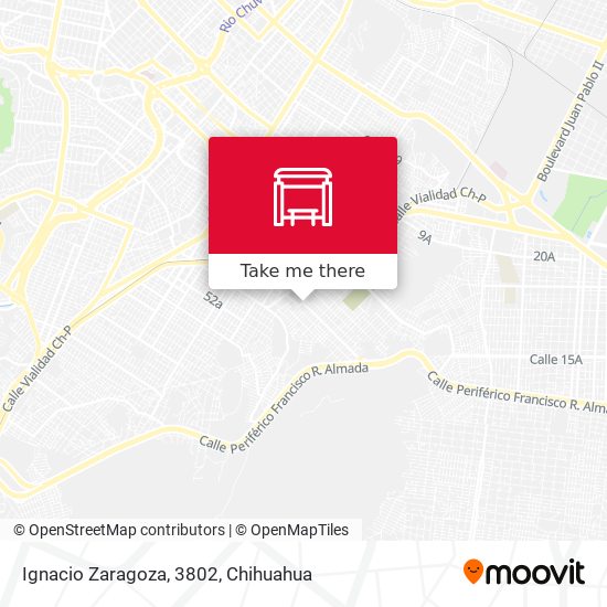 Ignacio Zaragoza, 3802 map